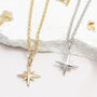 Tiny Star Necklace In Silver Or 18ct Gold Vermeil, thumbnail 2 of 5