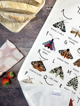 A Z Of Moths Tea Towel, 5 of 7