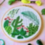 Glasshouse Cactus And Plants Embroidery Kit, thumbnail 4 of 6