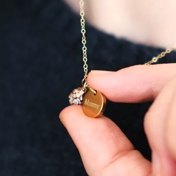 Tiny Pine Cone Charm Necklace, 9 of 12