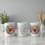 Personalised Labradoodle Summer Floral Dog Wreath Gift Keepsake Mug, thumbnail 2 of 2