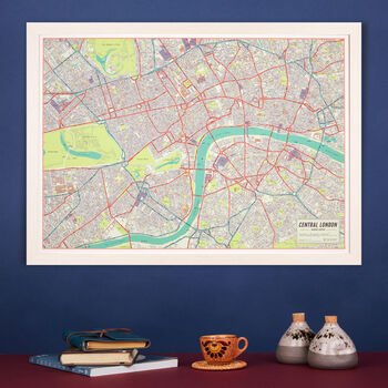 Vintage Map Of London Poster, 5 of 9