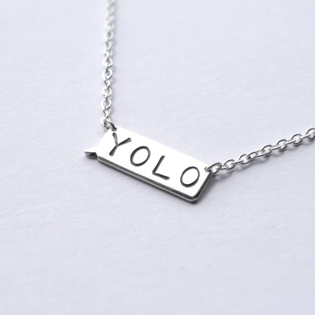 Personalised Text Message Silver Necklace, 1 of 3