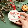 Personalised North Pole Nice List Christmas Bauble, thumbnail 2 of 4