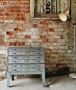 Industrial Plan Chest Of Drawers, 5 of 5