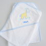 Personalised Baby Boy Hooded Towels, thumbnail 1 of 8