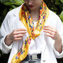 Personalised Name Floral Square Scarf, thumbnail 6 of 12
