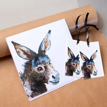 Inky Donkey Gift Tags, 3 of 3