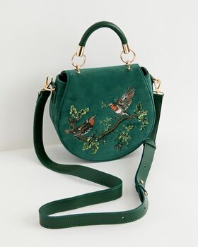 Fable Robin Love Embroidered Saddle Bag, 3 of 7