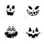 Modern Halloween Pumpkin Stickers, thumbnail 3 of 3