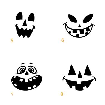 Modern Halloween Pumpkin Stickers, 3 of 3