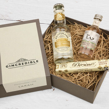 Personalised Edinburgh Gin Liqueur Gift Box, 4 of 7