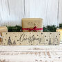 Personalised Small Oak Christmas Family Sign Decoration Gift, thumbnail 7 of 7
