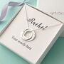 Personalised Interlinked Rings Necklace, thumbnail 4 of 12