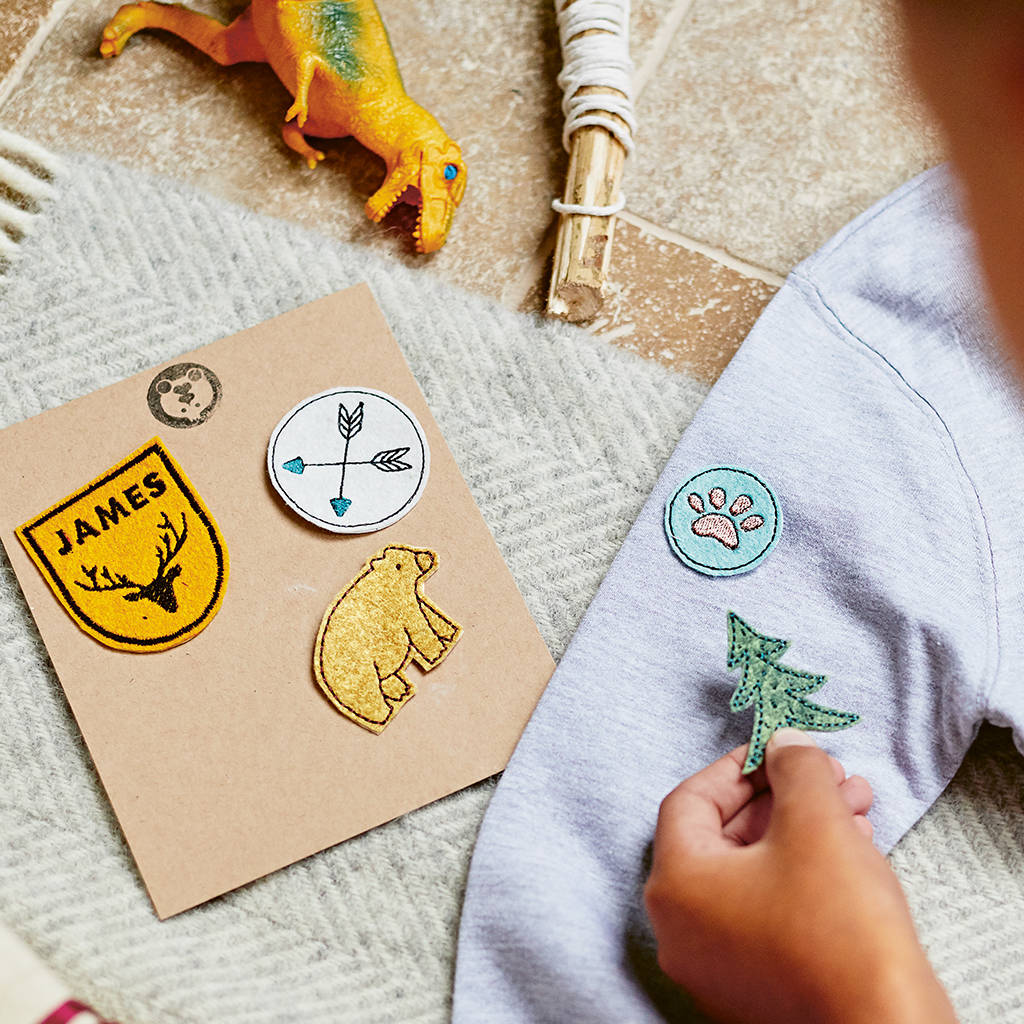 Personalised Adventure Embroidered Patch Set, 1 of 3