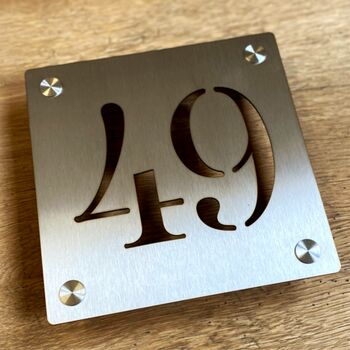 Stainless Steel House Number, 4 of 10