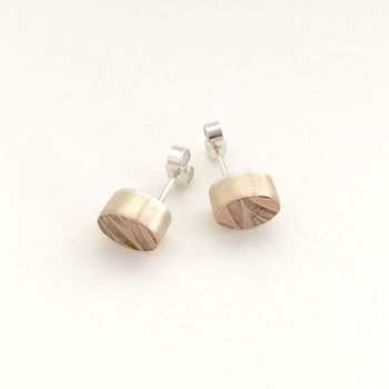 Oval Box Stud Earrings, 6 of 10