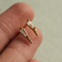 Trapeze Jewel Stud Earrings, thumbnail 3 of 7