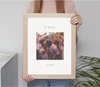Personalised Use Your Own Wedding Photo Print, 5 of 7