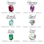 Sterling Silver Birthstone Stacking Stretch Gemstone Bead Ring, thumbnail 5 of 9
