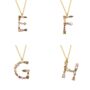 Initial 18k Gold Plated Silver Pendant Necklace, thumbnail 9 of 9