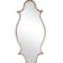 Painted Wood Cream Antique Mirror, thumbnail 3 of 3