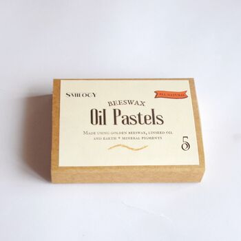 Set Of Five Handmade Beeswax Oil Pastels, 2 of 3