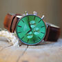 Engraved Men's Architect Motivator With Walnut Strap, thumbnail 1 of 5
