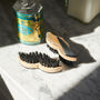Luxury Beard And Moustache Brush With Horn Inlay, thumbnail 4 of 6