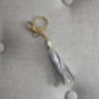 Handmade Leather Tassel Key Ring Charm, thumbnail 1 of 9