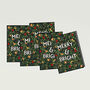 A Pack Of Christmas Cards, Merry And Bright, thumbnail 3 of 4