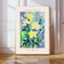 Flower Market Paris Botanical Art Print, thumbnail 1 of 3