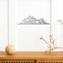 Sleek Mountain Range Wood Art 3D Abstract Decor, thumbnail 7 of 12