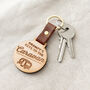 Vehicle Keys Engraved Wooden Keyring, thumbnail 3 of 5