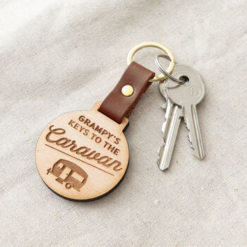 Vehicle Keys Engraved Wooden Keyring, 3 of 5