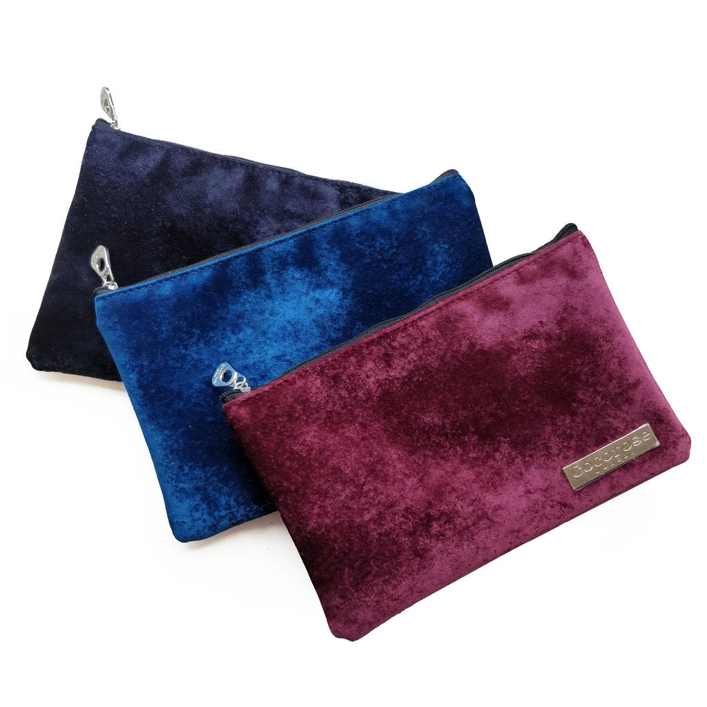 Velvet Make Up Bags By Cocorose London