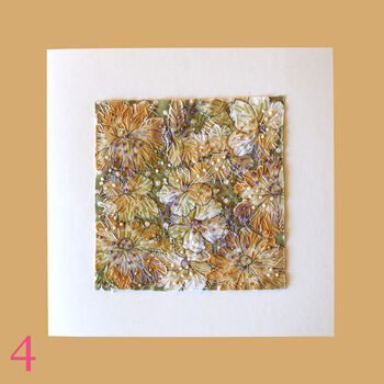Reusable Handmade Greetings Cards Square Blank Inside Or Optional Handwritten Message, 6 of 11