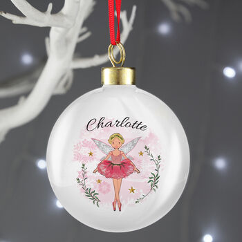 Personalised Christmas Fairy Bauble, 2 of 3