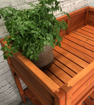 Wooden Raised Herb Planter, 5 of 5