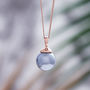 Rose Gold Vermeil Pearl Necklace, thumbnail 4 of 9