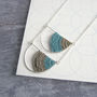 Statement Silver Arc Necklace, thumbnail 2 of 8