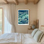 Japanese Yasuragi Inner Peace Wave Art Print, thumbnail 3 of 3