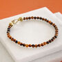 Mens Tigers Eye Mini Bracelet, thumbnail 1 of 2