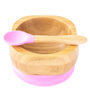 Bamboo Bowl And Spoon Set Pink, thumbnail 3 of 7