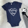 Mummy's Boy Mother's Day Babygrow With Heart, thumbnail 1 of 8