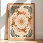 ‘Wild’, Celestial Horse Floral Western Art Print Rodeo Cowboy Poster, thumbnail 1 of 3