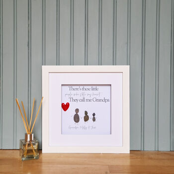 'Stole my Heart' Personalised Pebble Art Fathers Day, 6 of 7