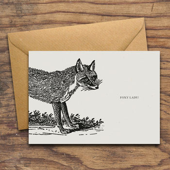 'You're Rather Foxy' Personalised Greeting Card, 2 of 3