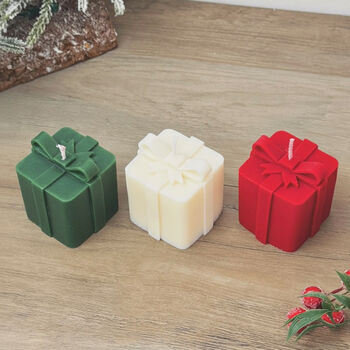 Christmas Present Candle Christmas Gift Box Candle, 6 of 10