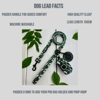 Camouflage Dog Collar And Lead, 3 of 6